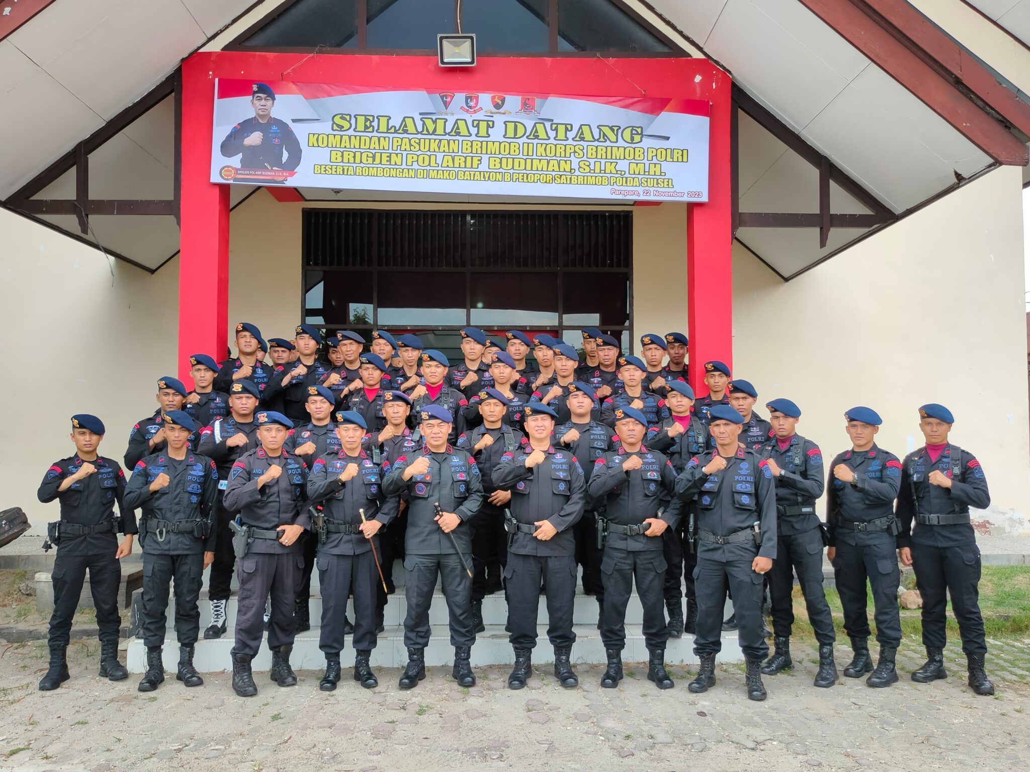 Brimob Sulsel Terima Kunjungan Danpas Brimob II Korps Brimob Polri
