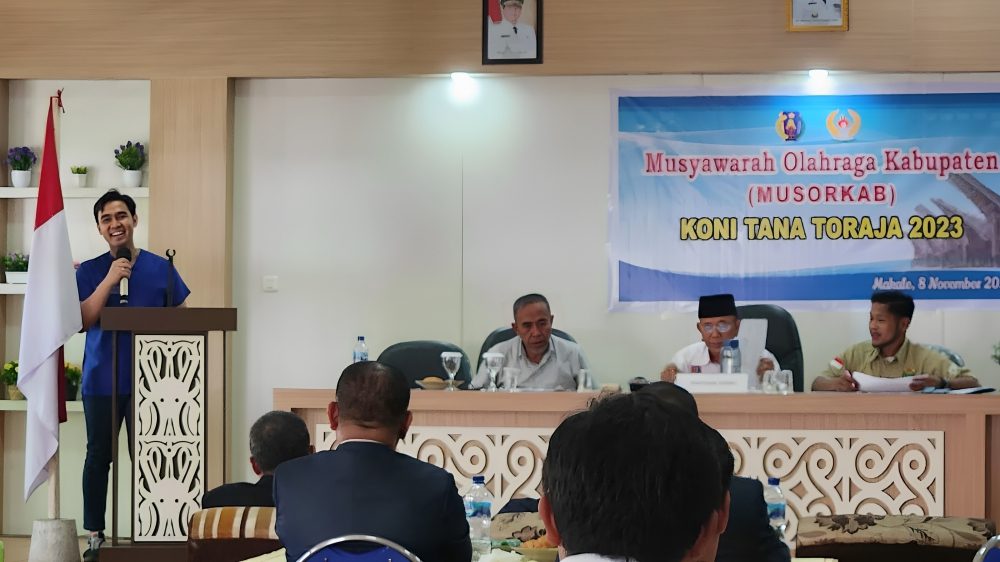 Hasil Musorkab, dr Elia Tombeg Pimpin KONI Tana Toraja Periode 2023-2027