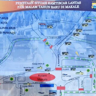 Catat! Ini Daftar Ruas Jalan yang Ditutup Saat Malam Tahun Baru di Makale Tana Toraja