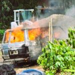 Polisi Selidiki Minibus Angkut BBM yang Terbakar di Makale Tana Toraja