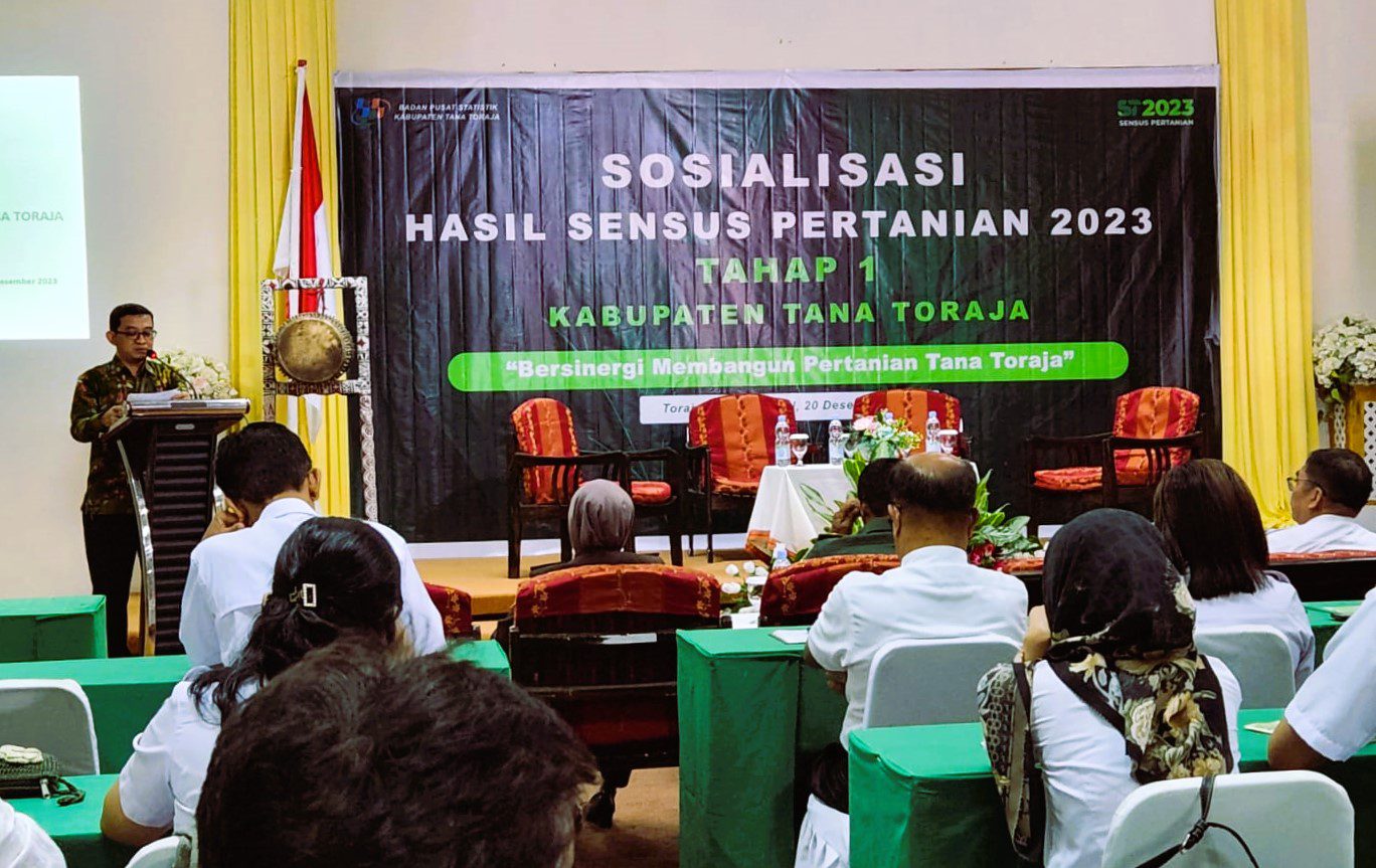 Sosialisasikan Sensus Pertanian, BPS Sebut 82 % Petani di Tana Toraja Berusia Diatas 45 Tahun