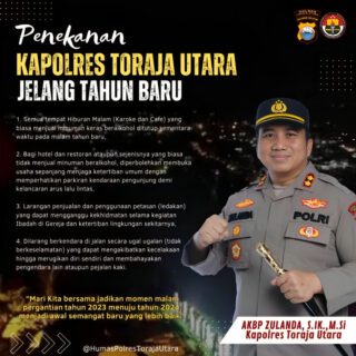 Kapolres Toraja Utara Dukung SE Bupati, Beri Izin Hotel dan Restoran Tanpa Alkohol