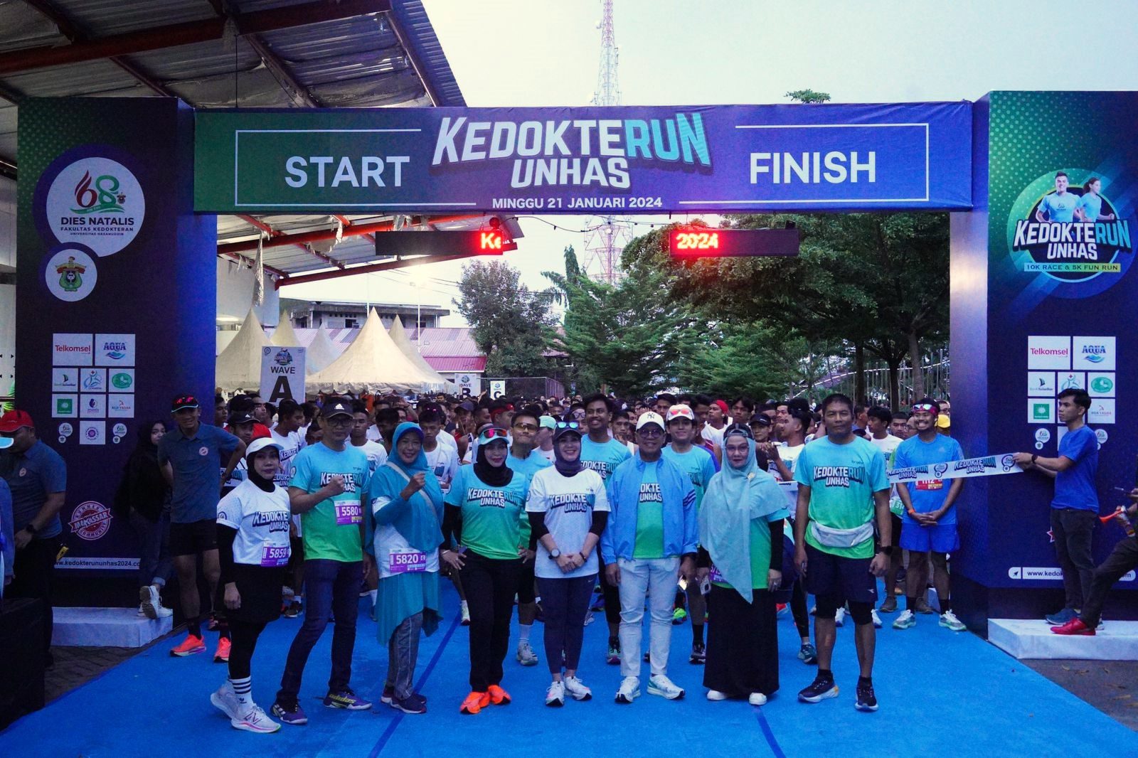Ketua DPRD Sulsel Lepas Kedokteran Run Dies Natalis Ke-68 Fakultas Kedokteran UNHAS