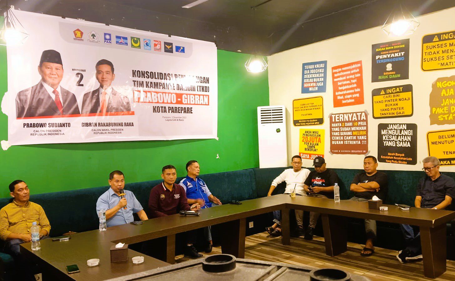 TKD Prabowo-Gibran Parepare Gelar Konsolidasi, Target 50 Persen Suara