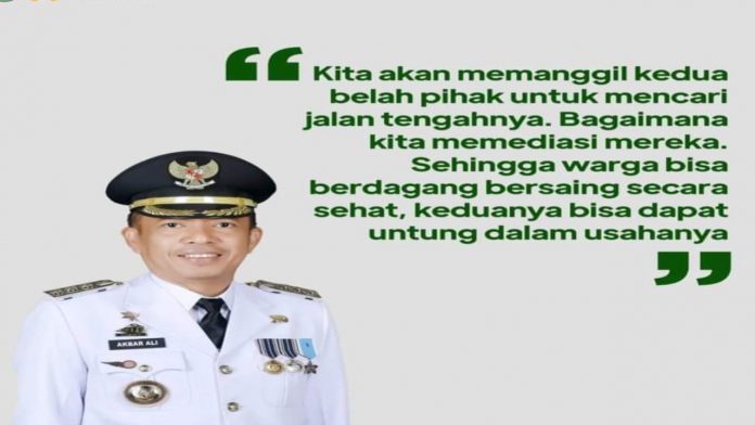 Pj Wali Kota Akbar Ali Tanggapi Polemik yang Terjadi di Pasar Tradisional