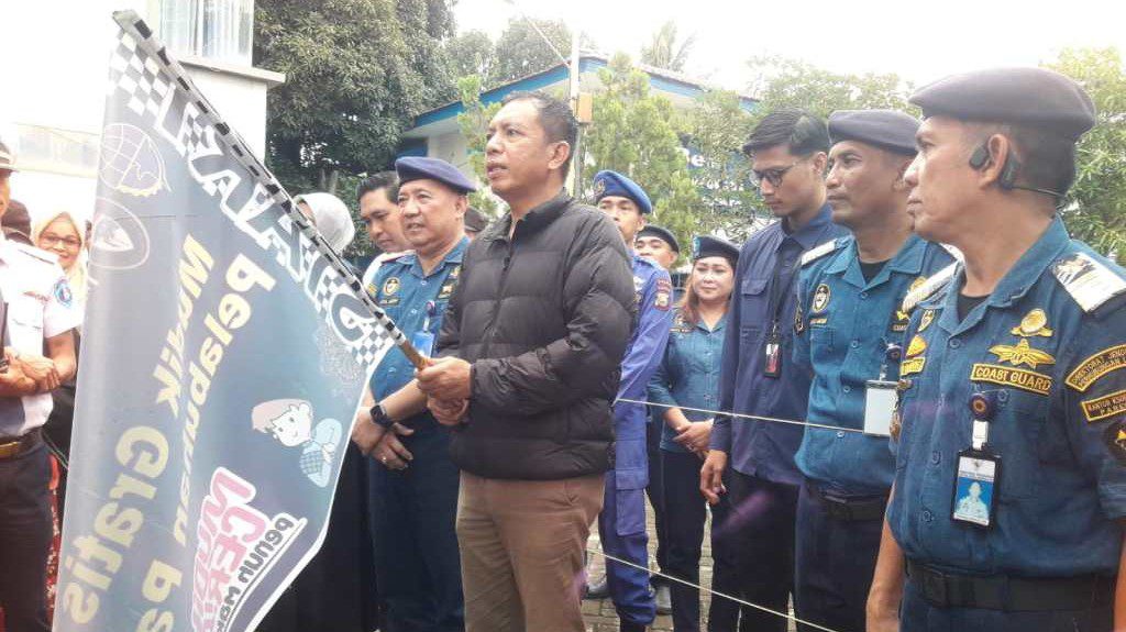 PJ Wali Kota Parepare, Melepas Arus Balik Mudik di Pelabuhan Nusantara Parepare.