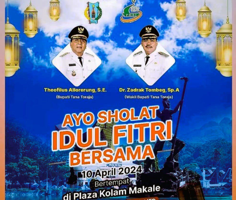 Shalat Id di Kota Makale Dipusatkan di Plaza Kolam Makale 1 Shalat Id di Kota Makale Dipusatkan di Plaza Kolam Makale