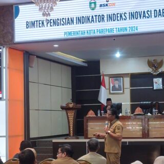 Pemkot Parepare Gelar Bimtek Pengisian Indikator Indeks Inovasi, Narasumbernya dari BSKDN