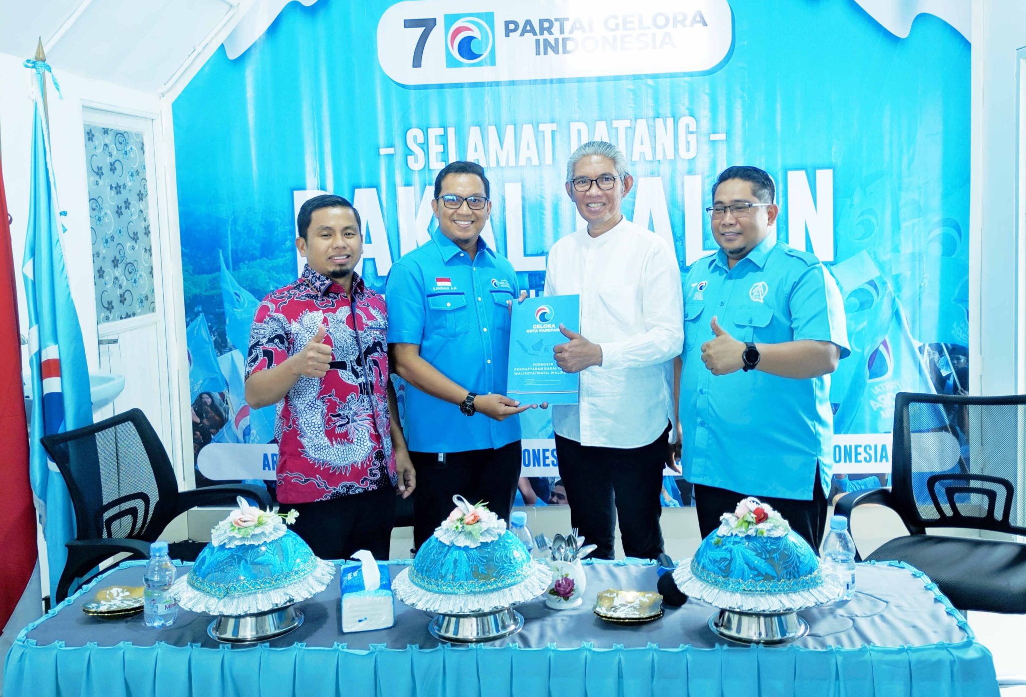 Kembalikan Formulir di Gelora, TSM: Ayomi Sama-sama ki’ Bangun Parepare