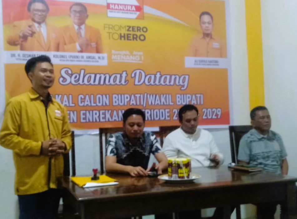 Hanura Dilirik Tiga Bacalon Bupati Enrekang