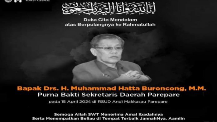 Pemkot Parepare Sampaikan Duka Cita Atas Wafatnya Mantan Sekda