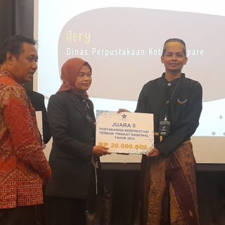 Pustakawan Pemkot Parepare Raih Penghargaan Terbaik Tingkat Nasional 1