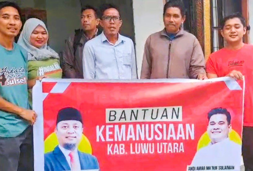 Andalan Sulsel Peduli Salurkan Bantuan Korban Banjir di 3 Desa di Luwu Utara