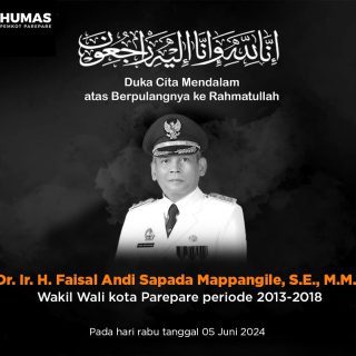 Pemkot Parepare Turut Berduka Cita atas Wafatnya Wawali Parepare pada Masanya, Faisal Andi Sapada