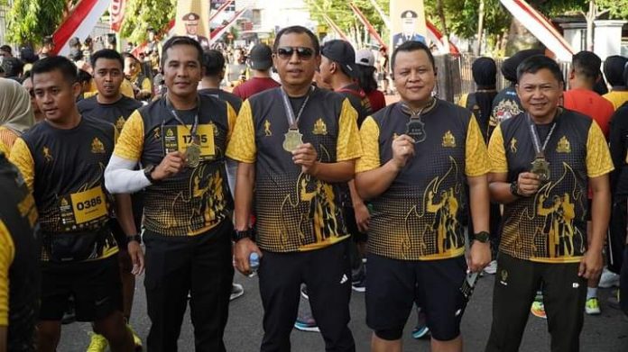 Pj Wali Kota Ikuti Lari Maraton Gelaran Bhayangkara Run and Expo 2024