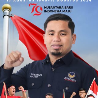 Tasming Bakal Umumkan Wakilnya Tepat di Hari  Kemerdekaan RI