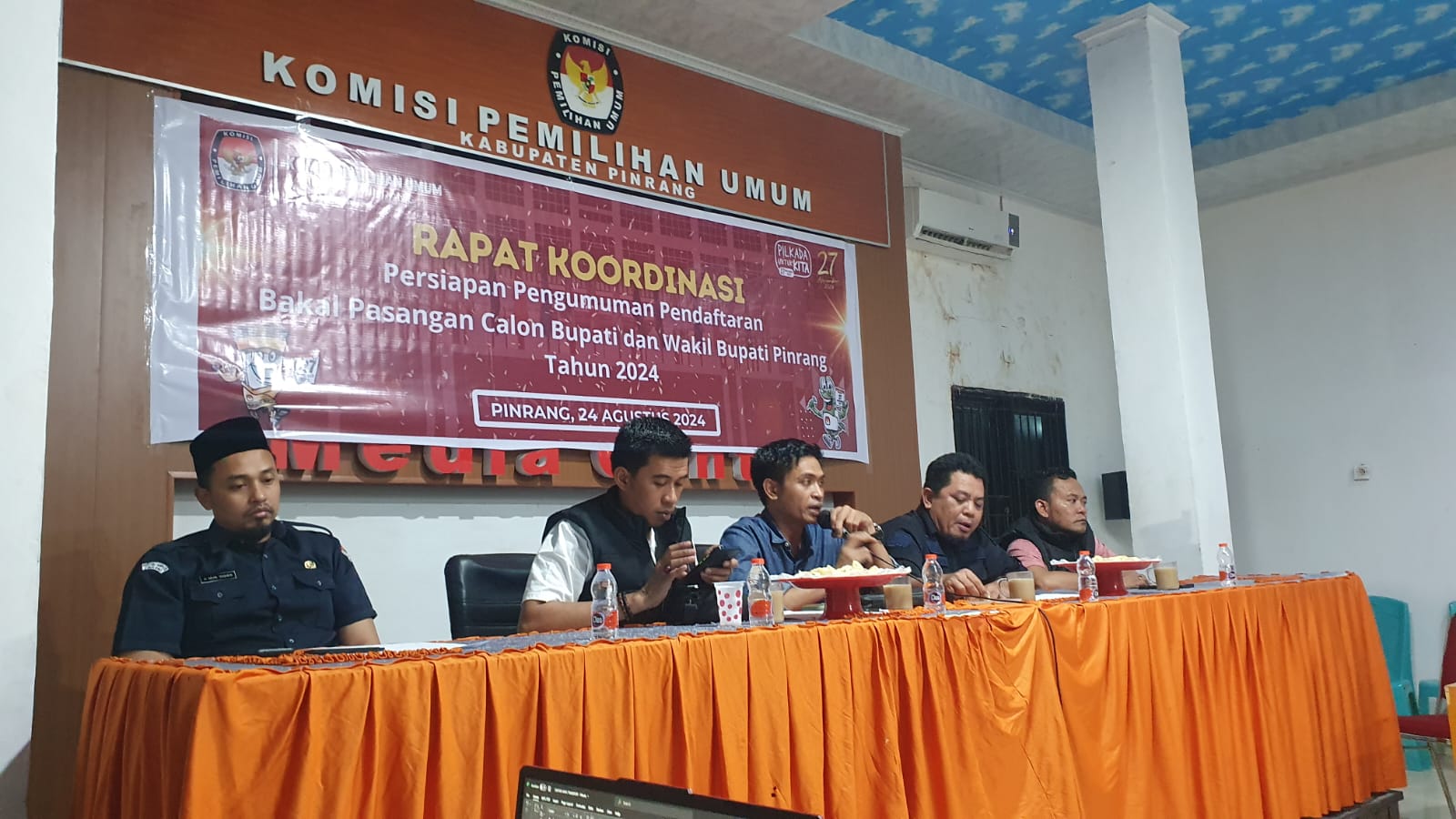 KPU Pinrang Ikuti Putusan MK Pada Tahapan Pendaftaran Cakada di Pilkada 2024
