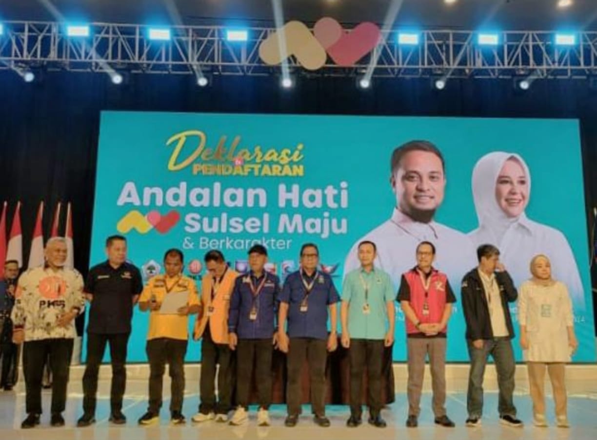 Pasangan "Andalan Hati" Gelar Deklarasi, Ribuan Pendukung Padati Hotel Claro 2 Pasangan "Andalan Hati" Gelar Deklarasi, Ribuan Pendukung Padati Hotel Claro