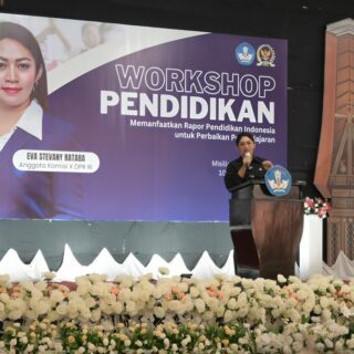 Eva Stevany Rataba Buka Workshop Tentang Pentingnya Rapor Pendidikan untuk Perbaikan Pembelajaran
