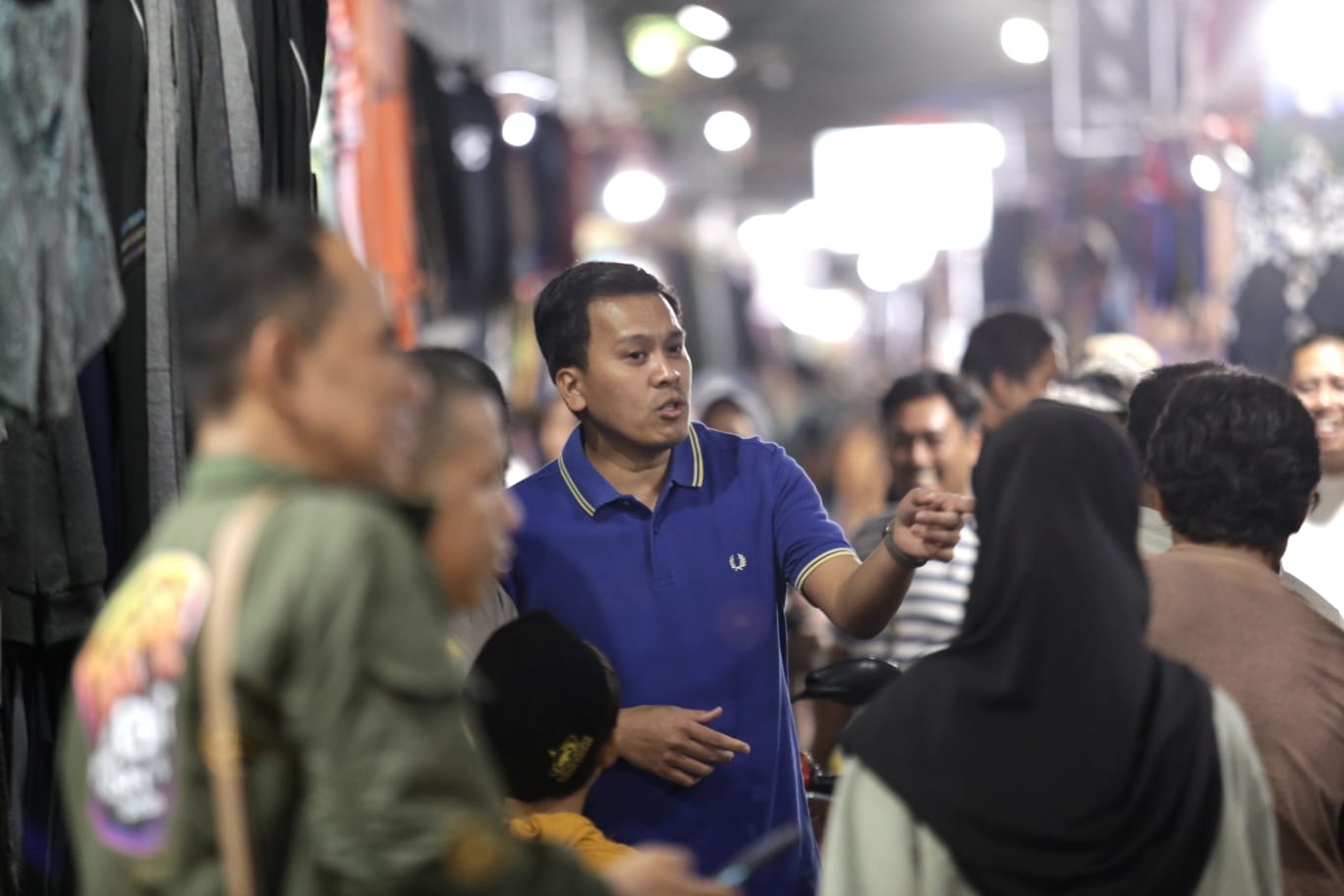 Calon Wali Kota Parepare, Andi Nurhaldin Nurdin Halid Kunjungi Pasar Senggol Parepare