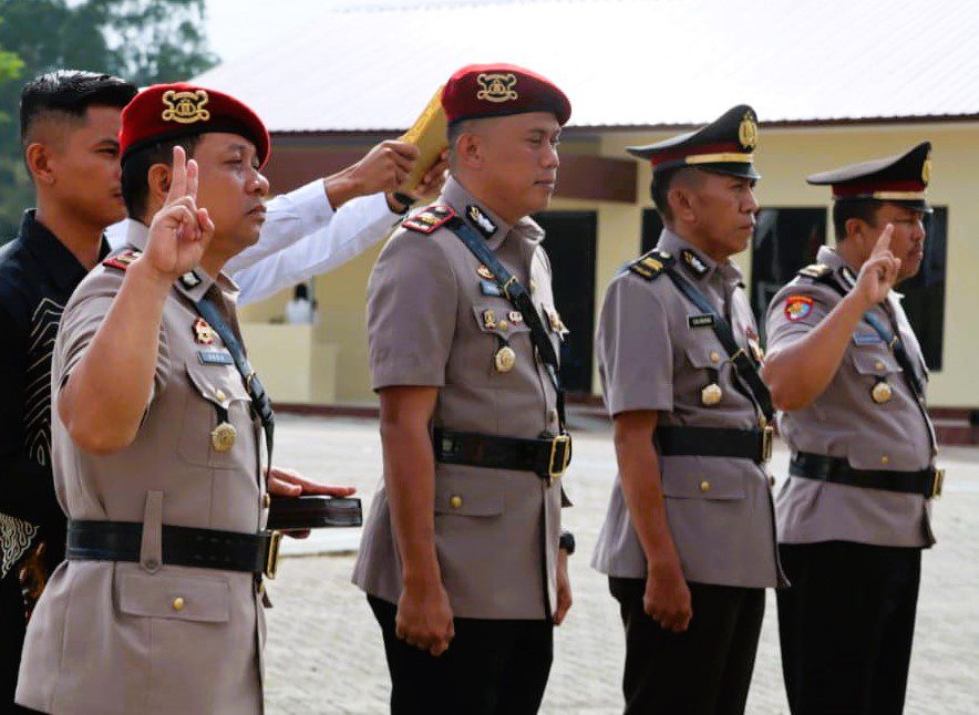 Polres Toraja Utara Sertijab Kasat Narkoba, Intelkam, Reskrim dan Kasiwas