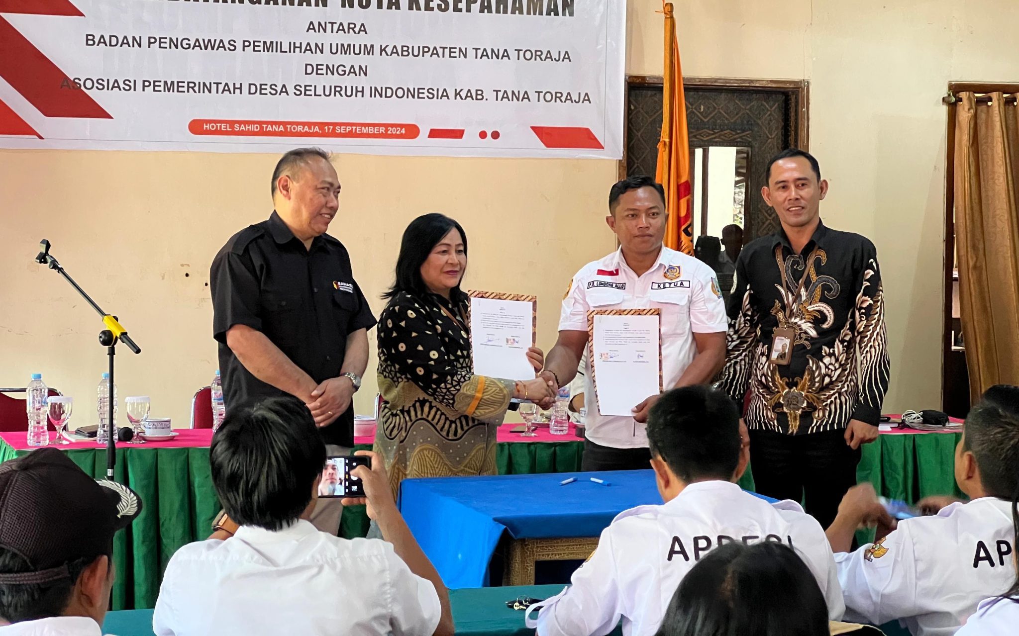 APDESI dan Bawaslu Sepakat Perangi Politik Uang di Tana Toraja