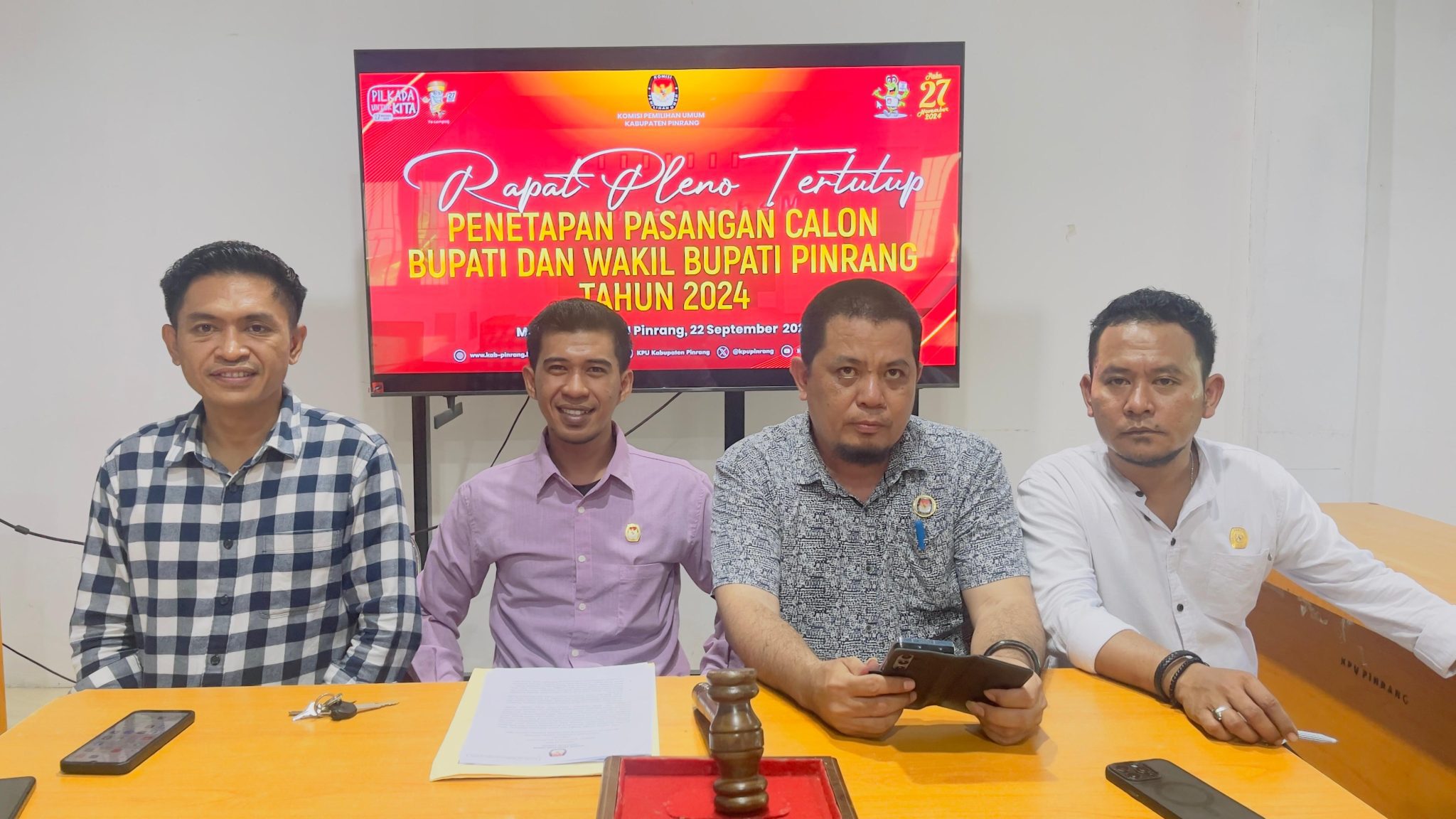 Debat Kandidat Pilkada Pinrang 2024 Dilaksanakan 2 Sesi, Berikut Jadwalnya