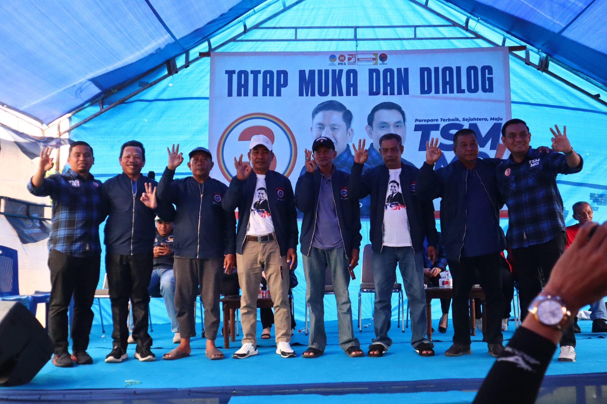 Ratusan Warga Parepare Sambut Hangat Safari Politik Tasming-Hermanto di Lauleng