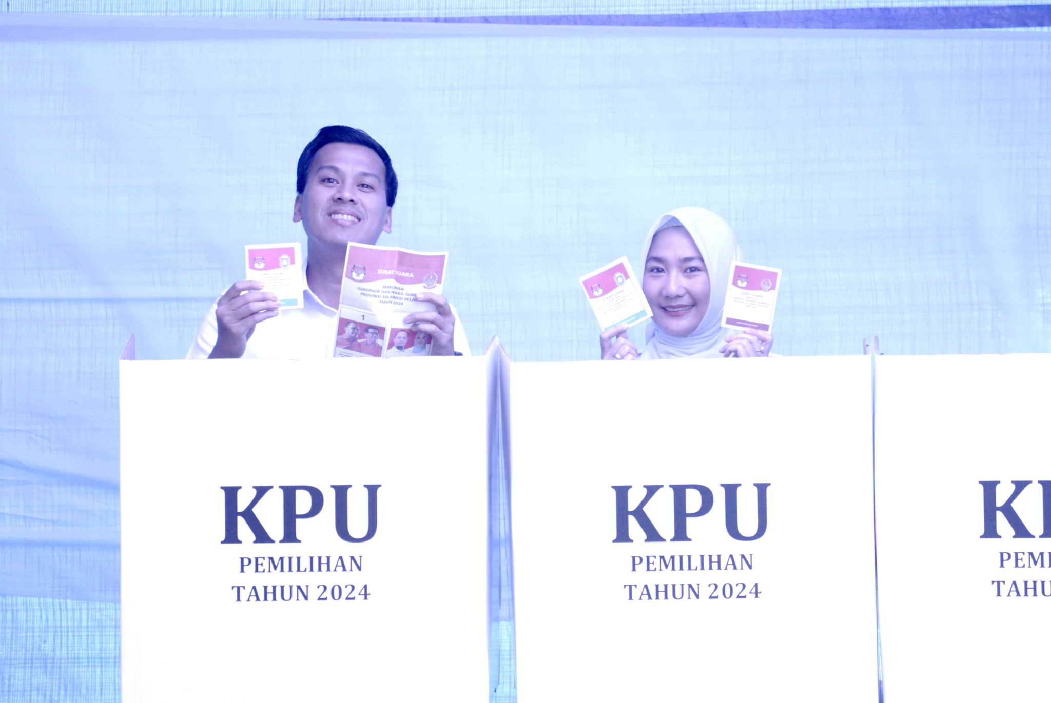 Andi Nurhaldin Nurdin Halid dan Keluarga Kompak Mencoblos di Pilkada Serentak 2024