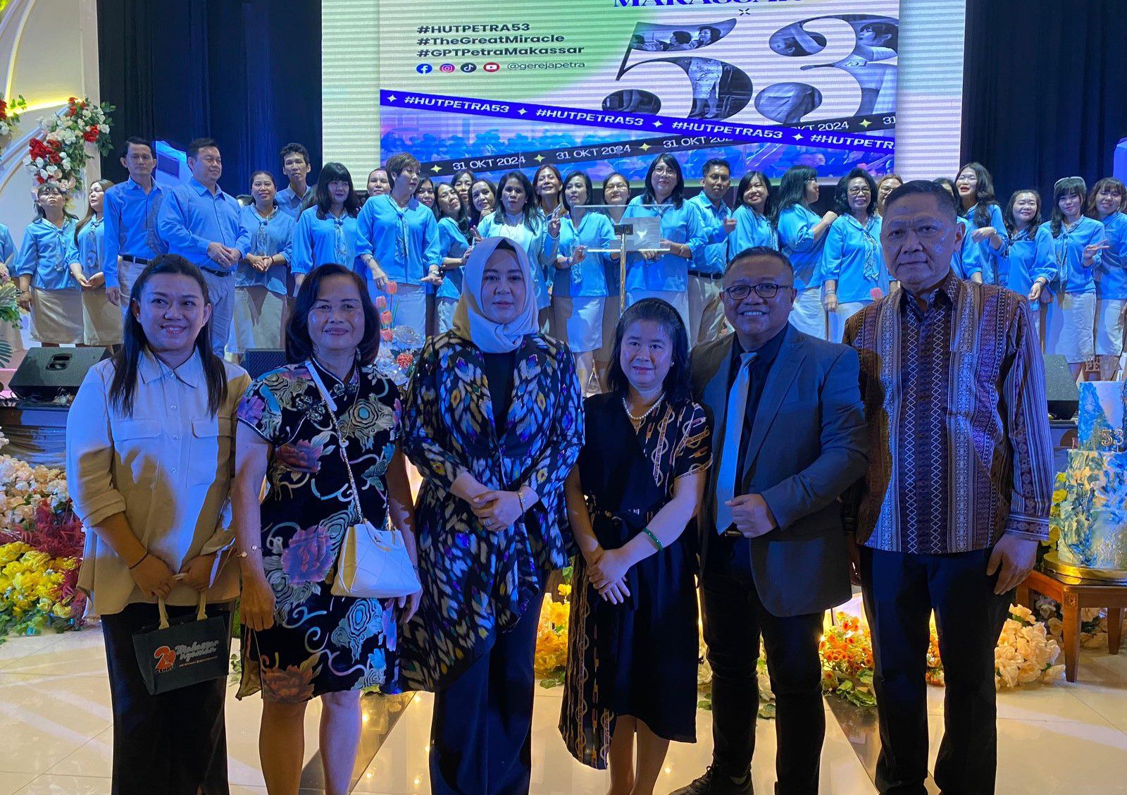 Fatmawati Hadiri HUT ke-53 Gereja Petra, Hadirkan Pesan Kebersamaan dan Toleransi