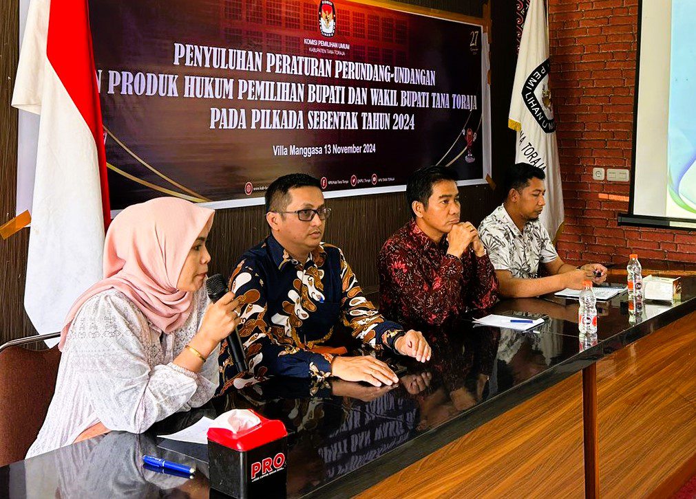 KPU Tana Toraja Gelar Penyuluhan Menjelang Pilkada 2024, Fokus pada Kepatuhan Hukum dan Pemilih Cerdas