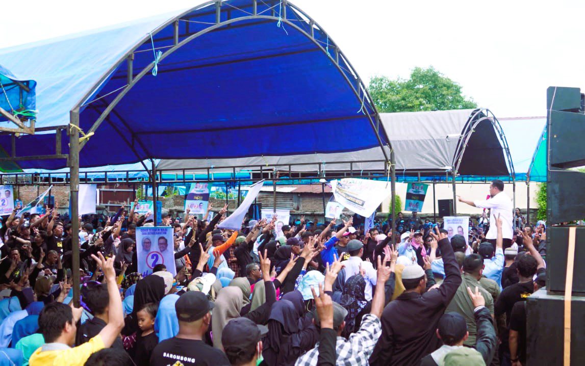 Semangat Ribuan Warga Meriahkan Kampanye Andalan Hati di Gowa