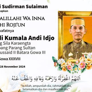Andi Sudirman Sampaikan Duka Cita atas Wafatnya Raja Gowa ke-38 Andi Kumala Idjo