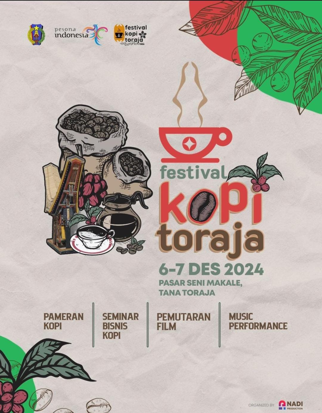 Yuk Berakhir Pekan di Makale Tana Toraja, Ada Festival Kopi 2024