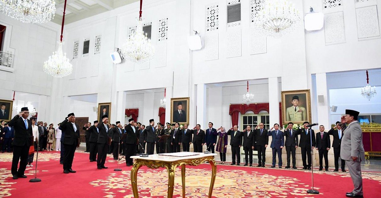Presiden Prabowo Subianto Lantik Pimpinan KPK dan Dewan Pengawas KPK Periode 2024-2029