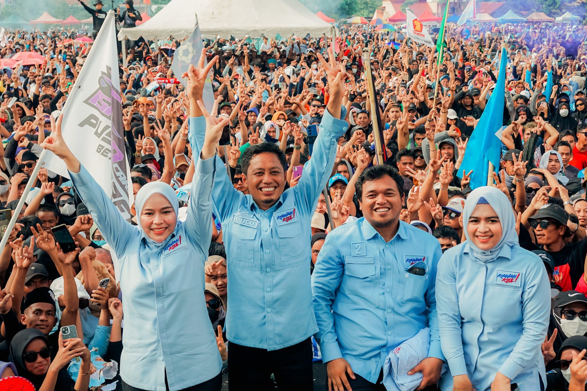 Pasangan Yusuf Rintangnga – Andi Tenri Liwang Menangi Pilkada Enrekang 2024