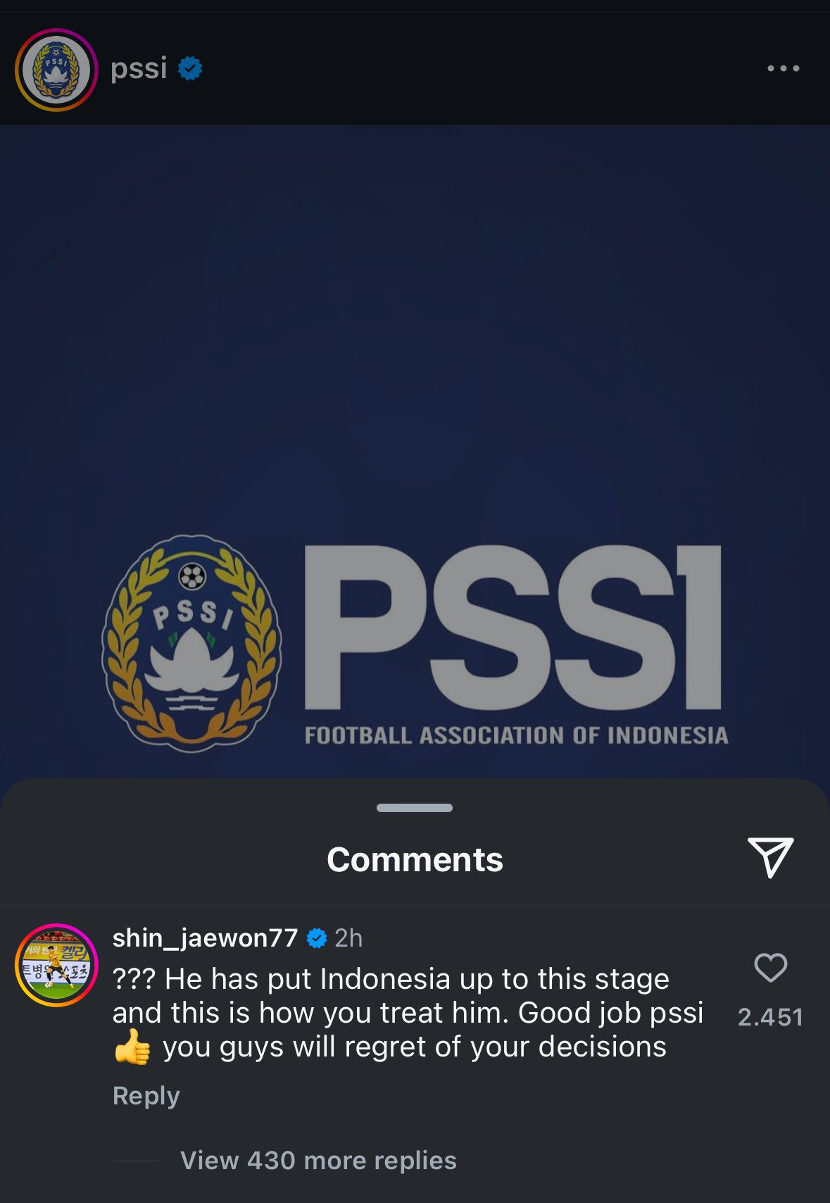 Putra STY Beri Komentar Menohok Usai Pemecatan Sang Ayah: ‘Kalian Akan Menyesali Keputusan Ini’