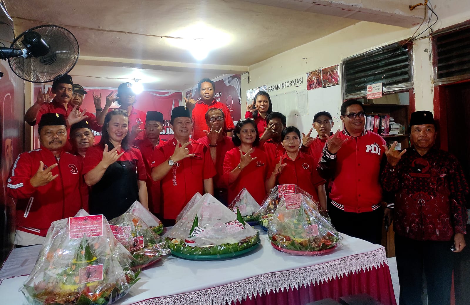Banteng Tana Toraja Solid Dukung Megawati Kembali Jadi Ketum PDIP