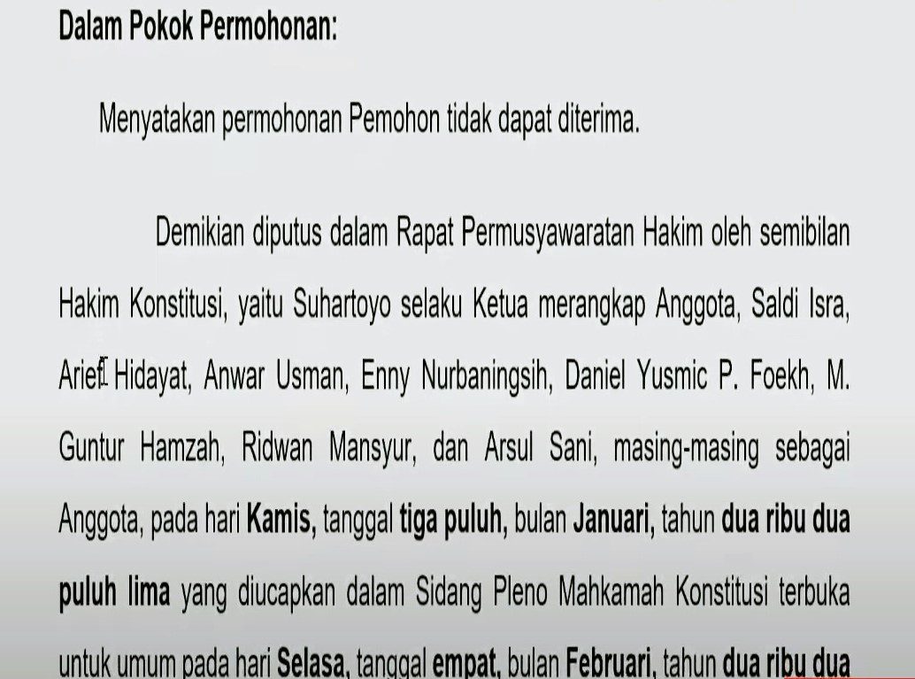 MK Tolak Gugatan Ombas-Marthen, Kemenangan Frederik-Andrew Dikukuhkan 2 MK Tolak Gugatan Ombas-Marthen, Kemenangan Frederik-Andrew Dikukuhkan