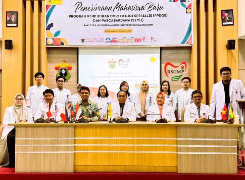 FKG Unhas Sambut Mahasiswa Baru Program Spesialis, Magister, dan Doktor Semester Genap 2024/2025