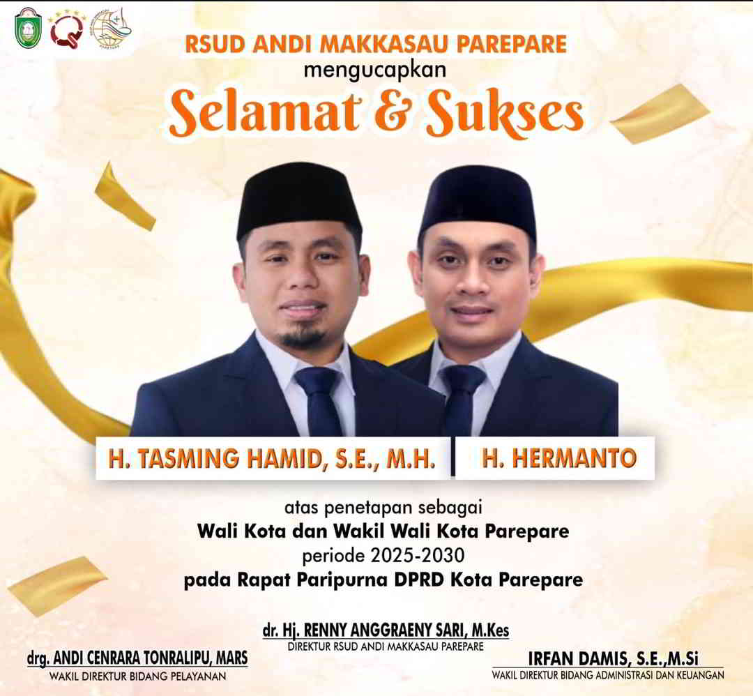 RSUD Andi Makkasau Beri Selamat-Dukung Kepemimpinan Walkot Parepare Terpilih Tasming-Hermanto