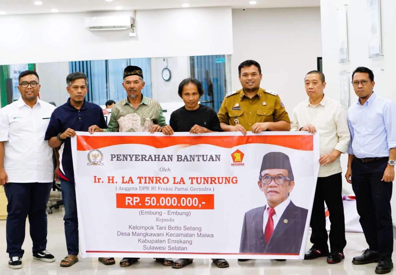 La Tinro La Tunrung Salurkan Dana Aspirasi untuk Bangun Embung di Enrekang