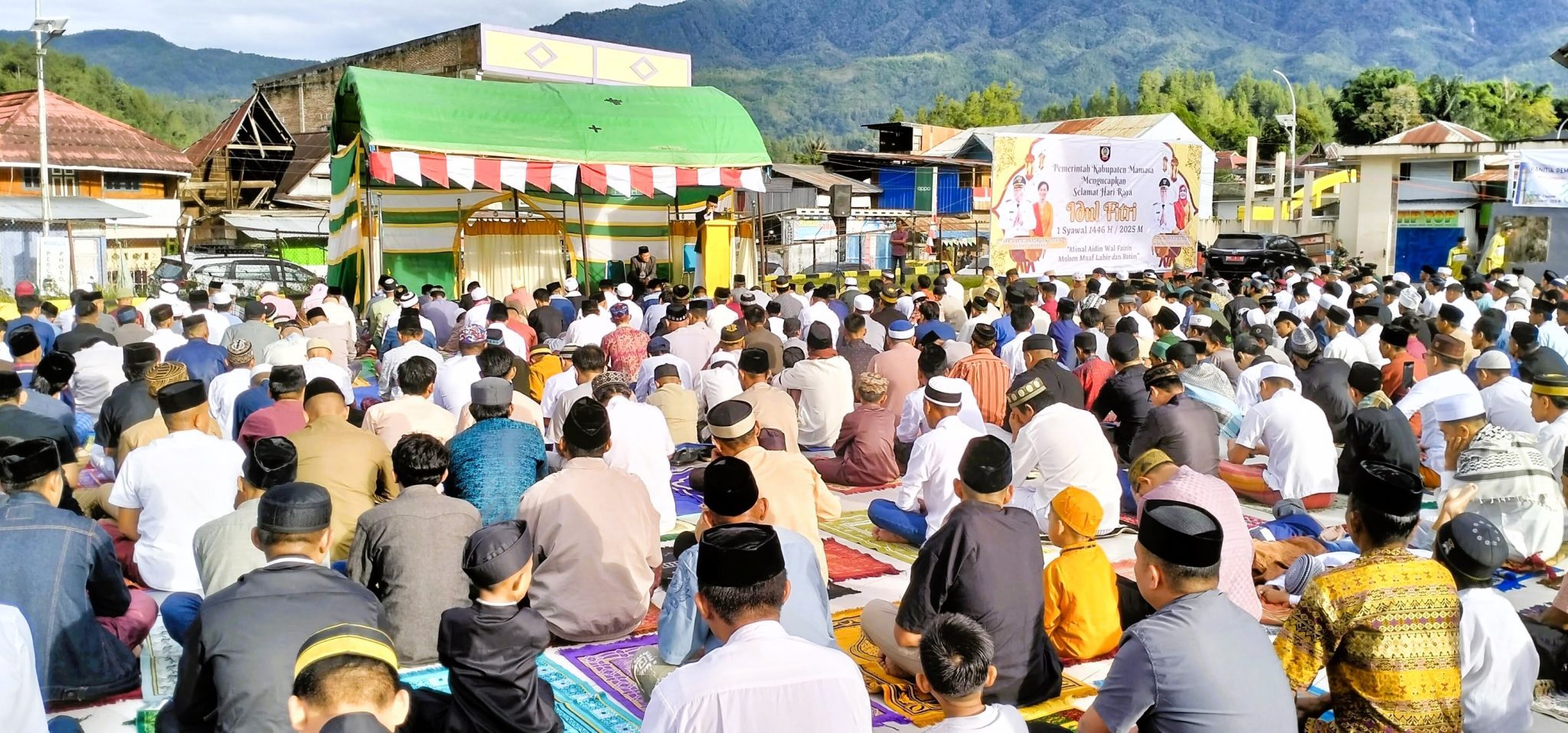 Hadiri Shalat Idul Fitri: Welem dan Sudirman Perlihatkan Kerukunan di Mamasa