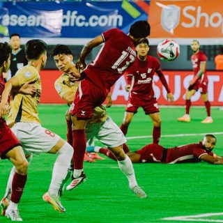 Gol Sundulan Yuran Fernandes Bawa PSM Ungguli Cong An Ha Noi