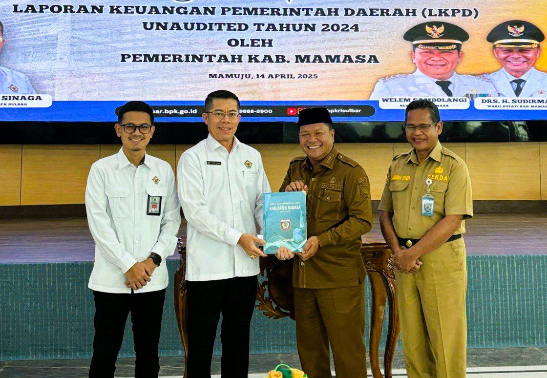 Bupati Mamasa Serahkan LKPD 2024 ke BPK, Tegaskan Komitmen terhadap Transparansi Keuangan Daerah