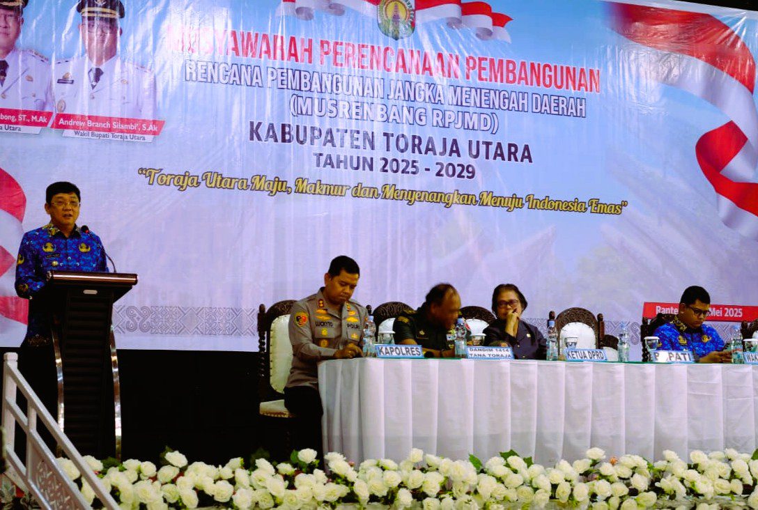 Pemkab Toraja Utara Gelar Musrenbang RPJMD 2025–2029, Tegaskan Komitmen Pembangunan Berkelanjutan