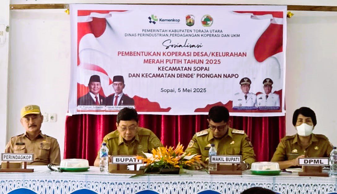 Pemkab Toraja Utara Mulai Rancang Pembentukan Koperasi Desa Merah Putih