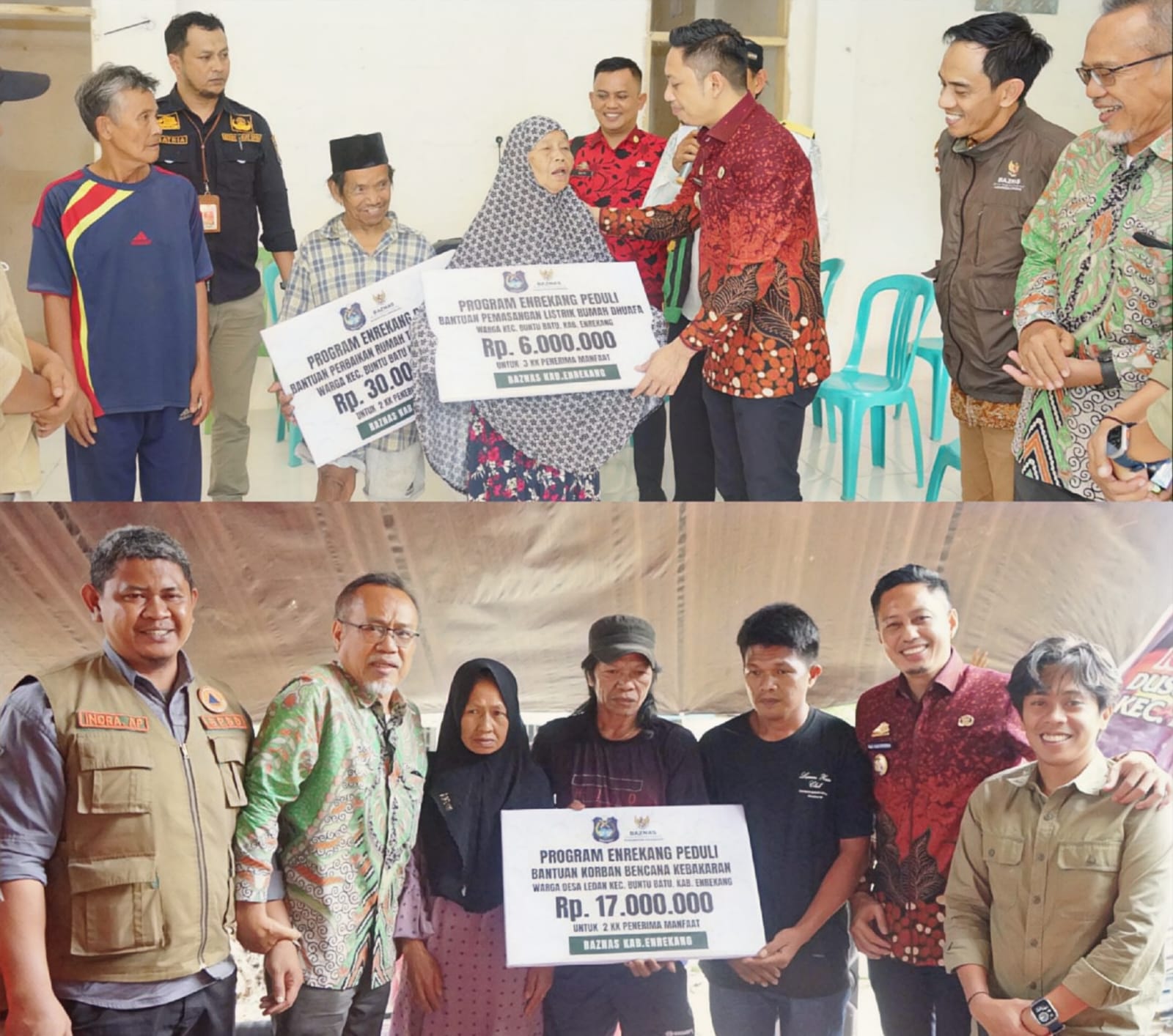 Respons Cepat Bupati Enrekang: Korban Kebakaran dan Warga Dhuafa Terima Bantuan