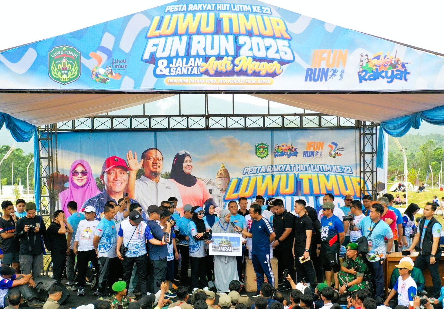 Tangis Haru Bidan Nurlina dan Senyum Bahagia Pelajar Berprestasi di Fun Run Lutim 2025