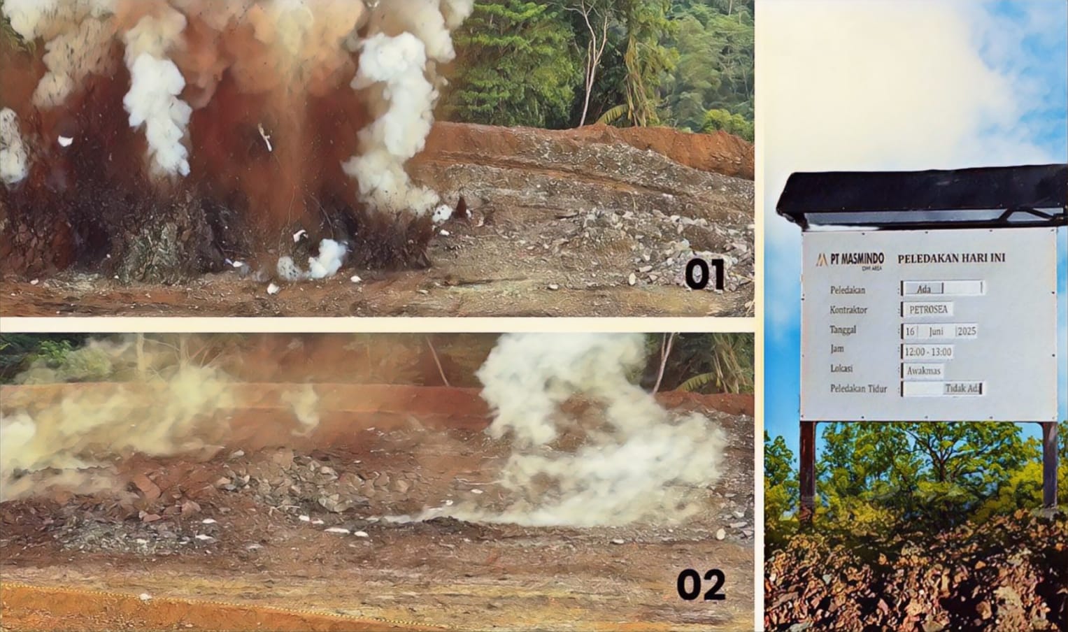 First Blasting Sukses, MDA Mantapkan Tahap Konstruksi Proyek Awak Mas